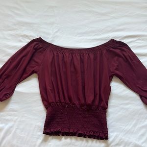 Maroon Rue 21 Blouse Size small